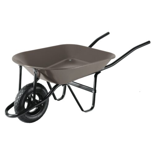 Carretilla 4.5 ft3 gris neumatica, bastidor tubular, pretul