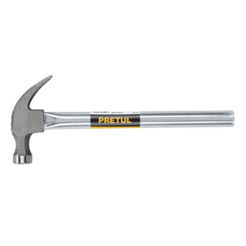 Martillo uña curva 16 oz, mango tubular, pretul